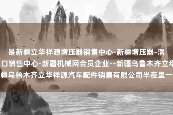 是新疆立华祥源增压器销售中心-新疆增压器-涡轮增压器-增压器进出口销售中心-新疆机械网会员企业--新疆乌鲁木齐立华祥源汽车配件销售有限公司半夜里一盏暖热的灯